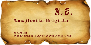Manojlovits Brigitta névjegykártya